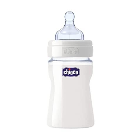 Chicco Weithalsflasche Glas Latex Sauger 150 ml 0M+